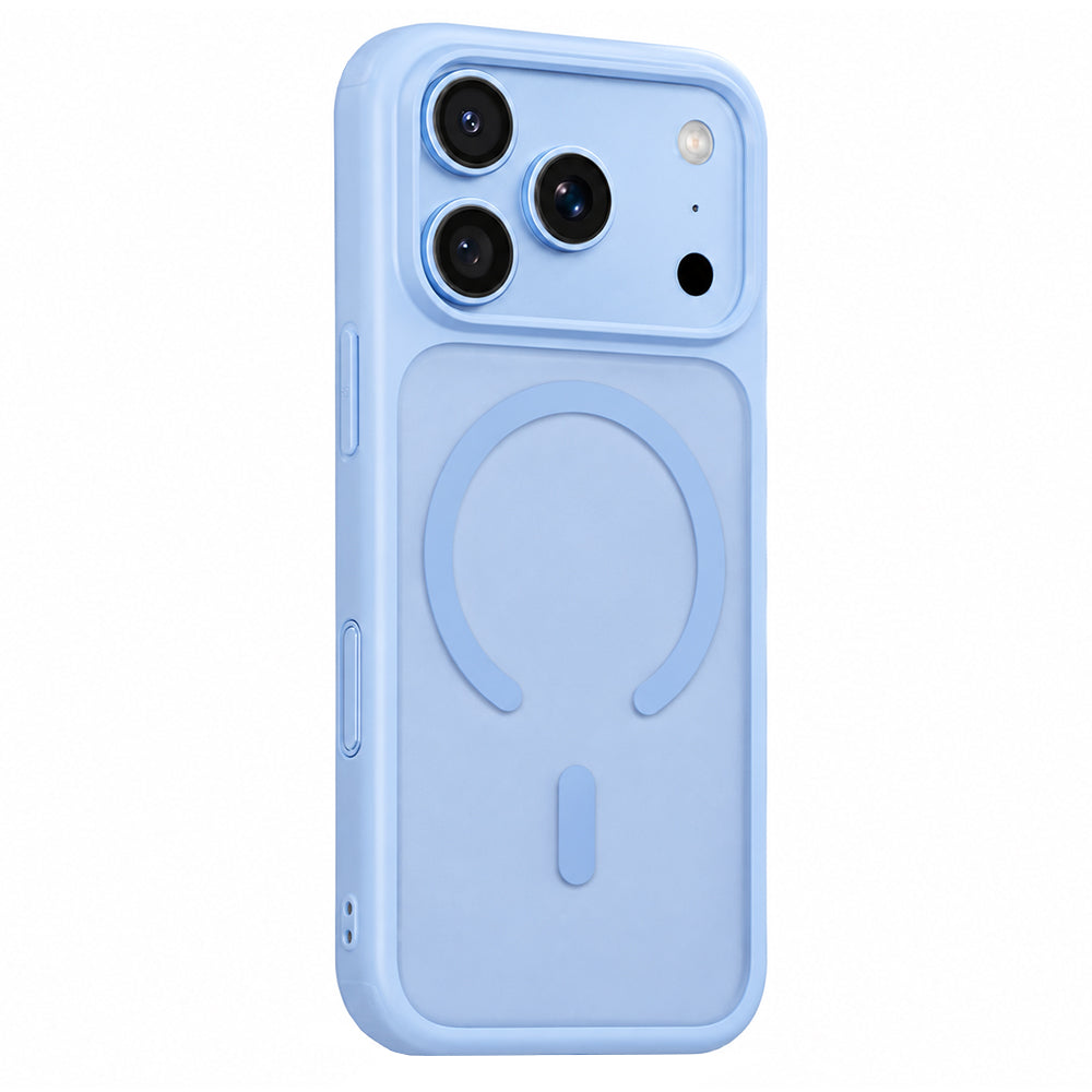 Coque MagSafe pour Apple iPhone 18 Pro / 17 Pro, Blueo, APE Anti-Drop, bleue