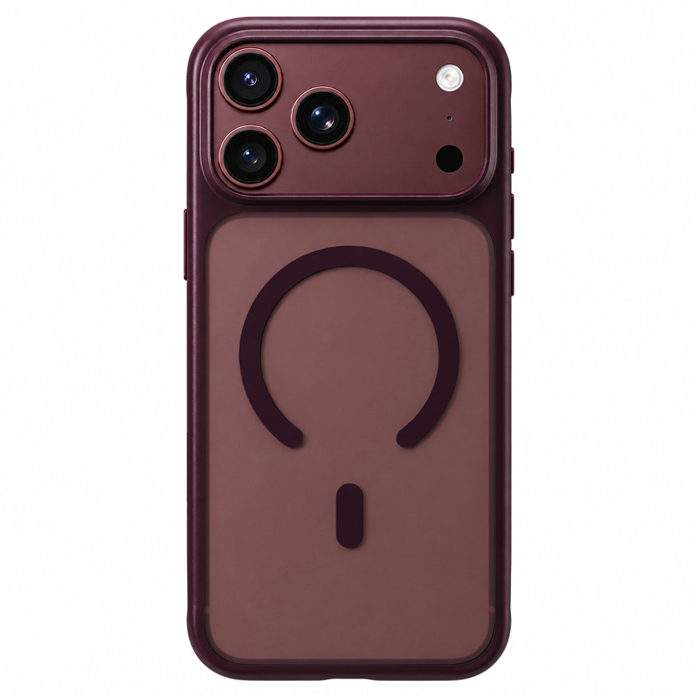 Coque MagSafe pour Apple iPhone 18 Pro / 17 Pro, Blueo, APE Anti-Drop, bordeaux
