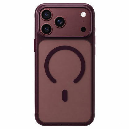 Coque MagSafe pour Apple iPhone 18 Pro / 17 Pro, Blueo, APE Anti-Drop, bordeaux