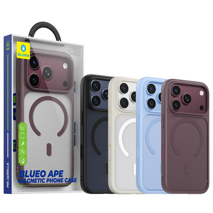 Coque MagSafe pour Apple iPhone 18 Pro / 17 Pro, Blueo, APE Anti-Drop, bordeaux