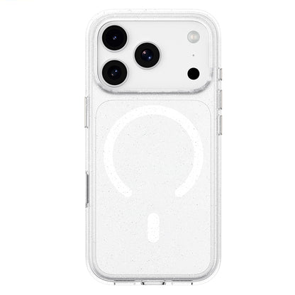 Coque MagSafe pour Apple iPhone 18 Pro / 17 Pro, Blueo, Crystal Pro Anti-Drop Glitter, transparente