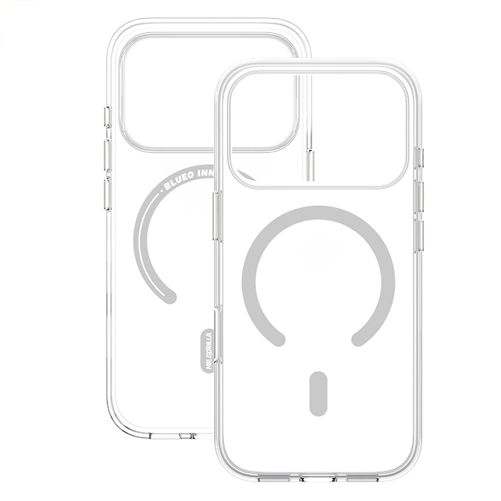 Coque MagSafe pour Apple iPhone 18 Pro / 17 Pro, Blueo, Crystal Pro Anti-Drop, transparente