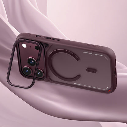 Coque MagSafe pour Apple iPhone 18 Pro / 17 Pro, Blueo, support avec dissipation thermique, blanc satiné