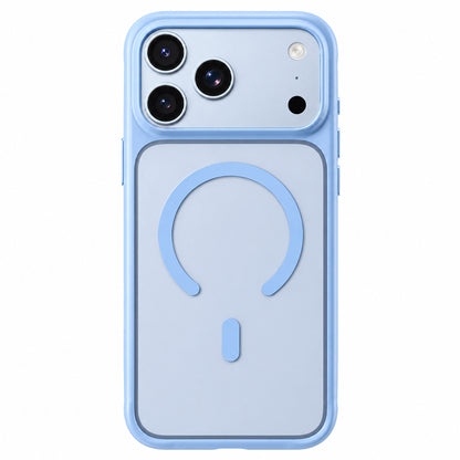 Coque MagSafe pour Apple iPhone 18 Pro / 17 Pro, Blueo, douce pour la peau et antichoc, bleu satiné