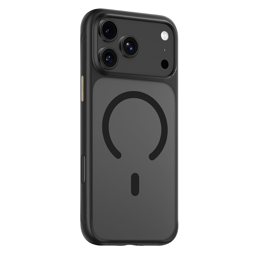 Custodia MagSafe per Apple iPhone 18 Pro / 17 Pro, Blueo, delicata sulla pelle e antiurto, nera satinata