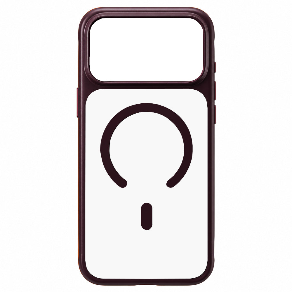 Coque MagSafe pour Apple iPhone 18 Pro / 17 Pro, Blueo, douce pour la peau et antichoc, bordeaux satiné