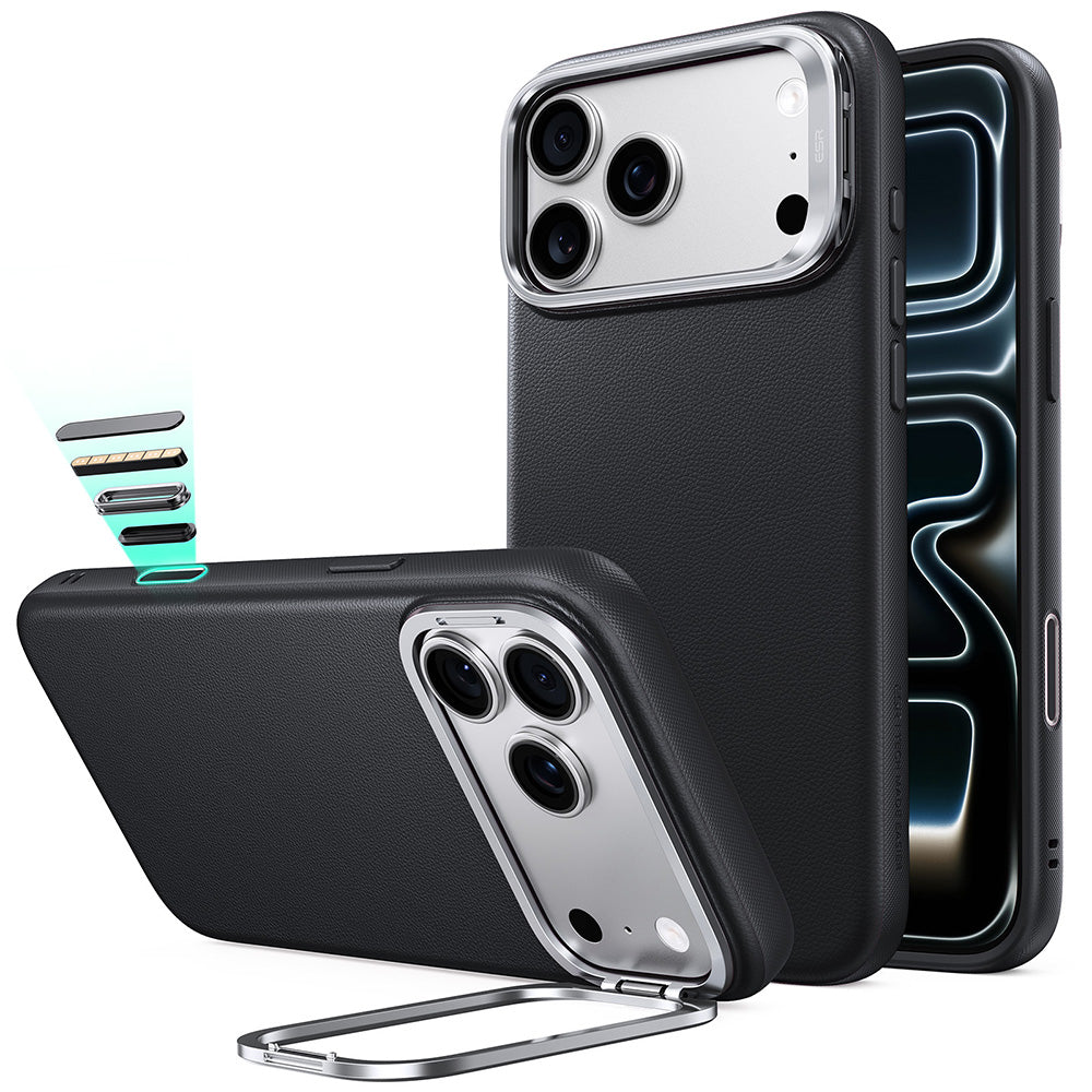 Coque MagSafe pour Apple iPhone 18 Pro / 17 Pro, ESR, Atelier avec support, Noire