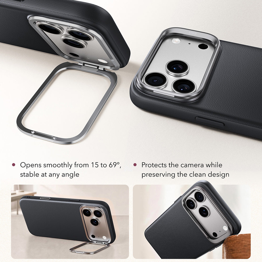 Coque MagSafe pour Apple iPhone 18 Pro / 17 Pro, ESR, Atelier avec support, Noire