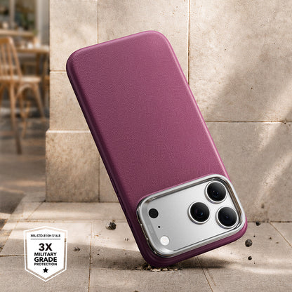 Coque MagSafe pour Apple iPhone 18 Pro / 17 Pro, ESR, Atelier avec support, Bordeaux foncé satinée