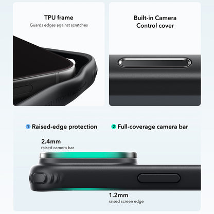 Custodia MagSafe per Apple iPhone 18 Pro / 17 Pro, ESR, Classic Hybrid Kickstand, Nero Trasparente