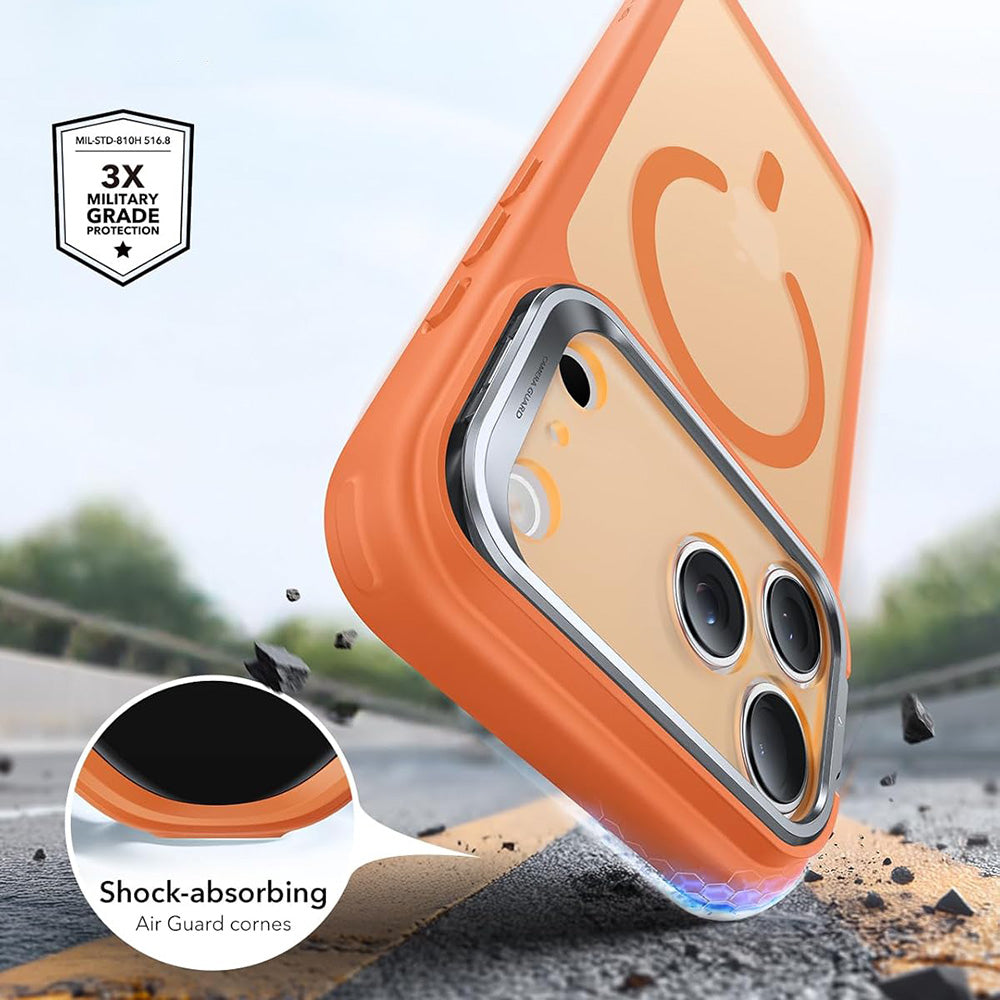Custodia MagSafe per Apple iPhone 18 Pro / 17 Pro, ESR, Classic Hybrid Kickstand, Arancione Satinato