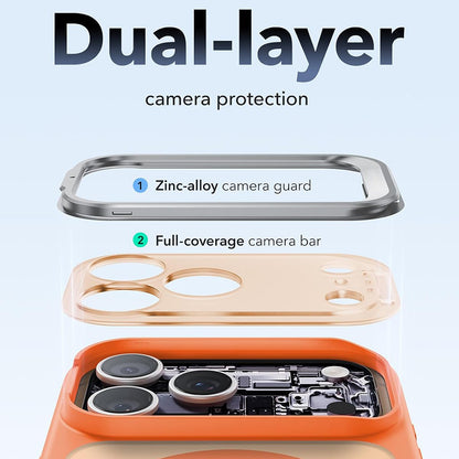 Custodia MagSafe per Apple iPhone 18 Pro / 17 Pro, ESR, Classic Hybrid Kickstand, Arancione Satinato