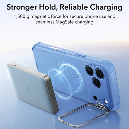 MagSafe-Hülle für Apple iPhone 18 Pro / 17 Pro, ESR, Cyber Armor Kickstand, Blau