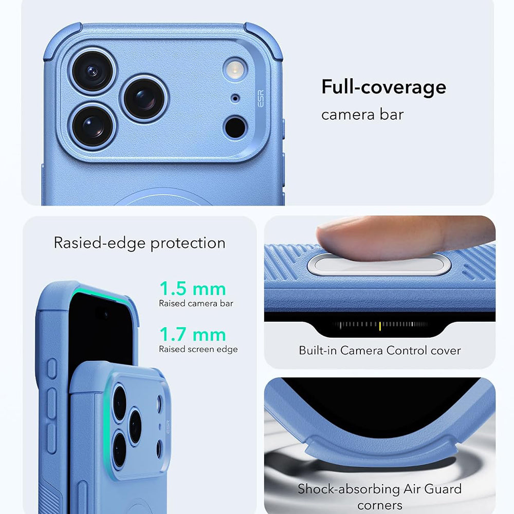 Custodia MagSafe per Apple iPhone 18 Pro / 17 Pro, ESR, Cyber, Blu