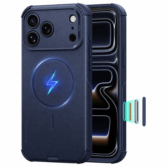 Coque MagSafe pour Apple iPhone 18 Pro / 17 Pro, ESR, Cyber, Bleu marine