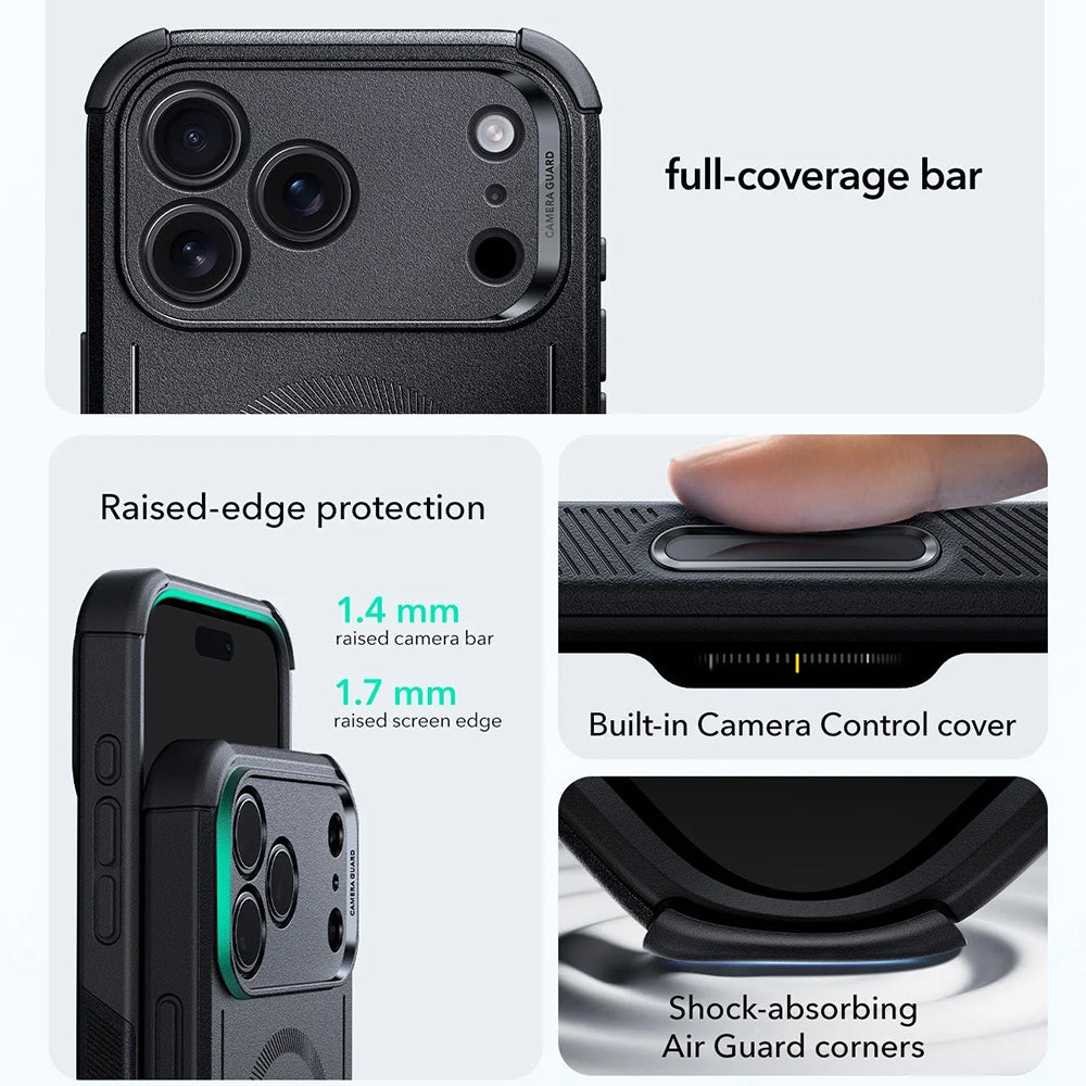 Custodia MagSafe per Apple iPhone 18 Pro / 17 Pro, ESR, Cyber, Nera