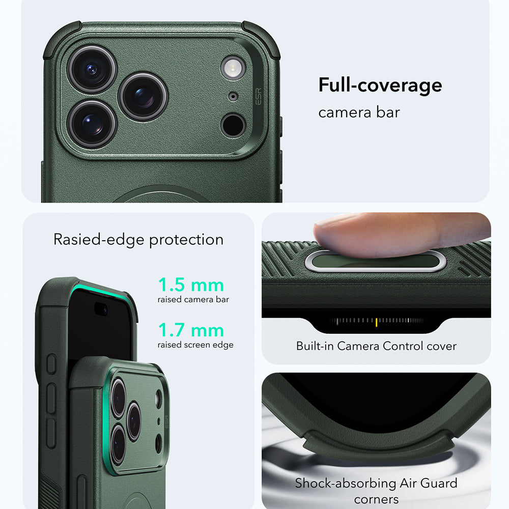 Coque MagSafe pour Apple iPhone 18 Pro / 17 Pro, ESR, Cyber, Vert