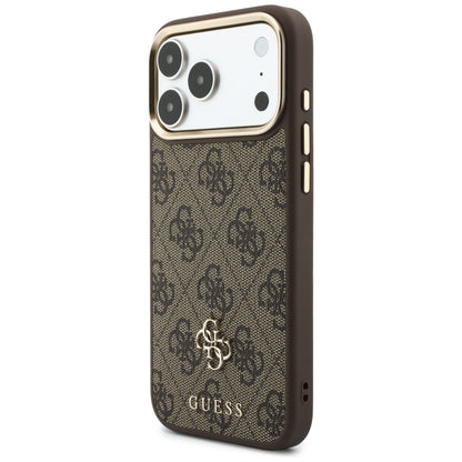 Coque MagSafe pour Apple iPhone 18 Pro / 17 Pro, Guess, 4G Cardslot, marron