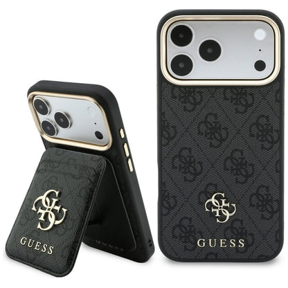 Coque MagSafe Guess 4G Cardslot noire pour Apple iPhone 18 Pro / 17 Pro