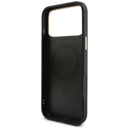 Coque MagSafe Guess 4G Cardslot noire pour Apple iPhone 18 Pro / 17 Pro