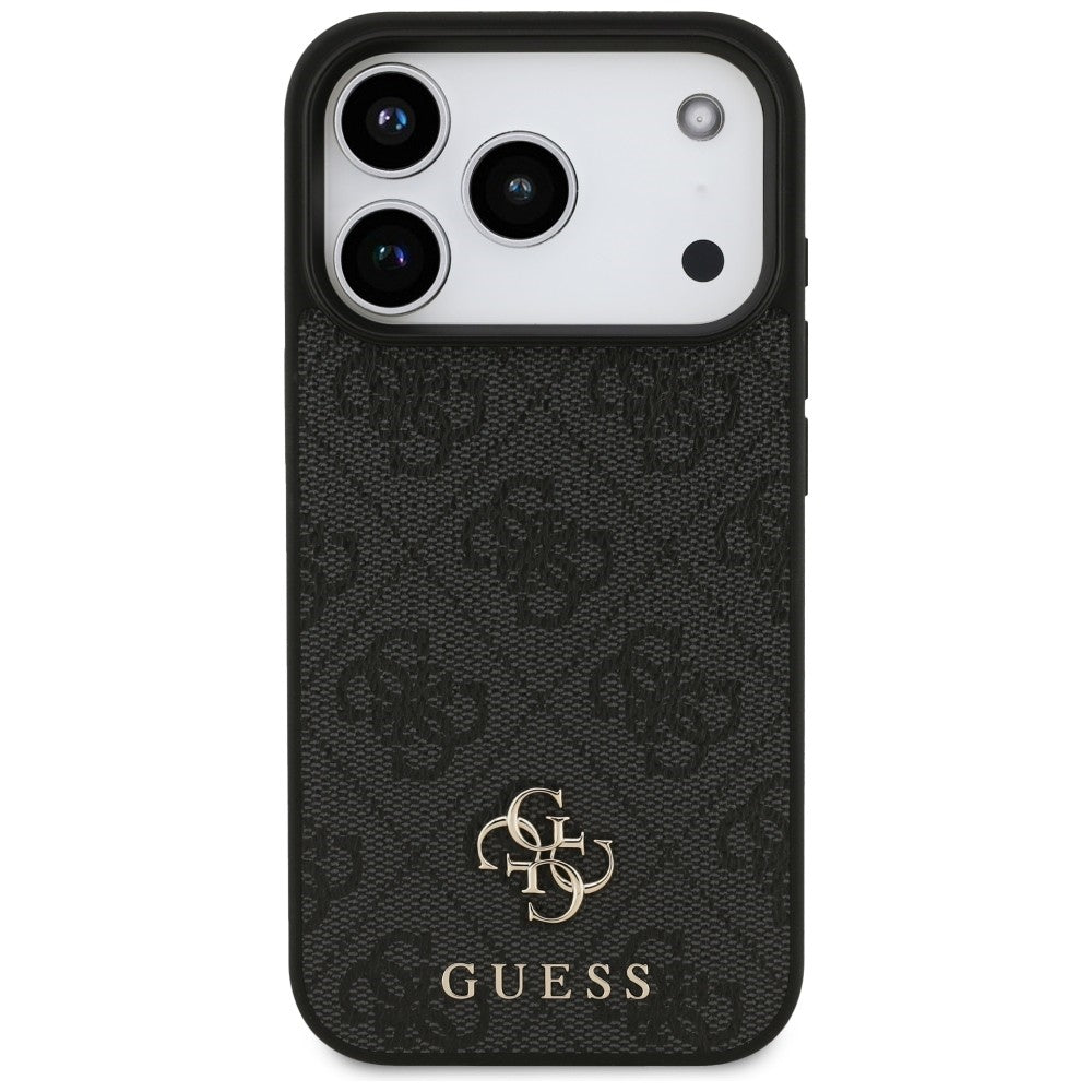 Custodia MagSafe per Apple iPhone 18 Pro / 17 Pro, Guess, 4G Small and Classic Logo, Nera