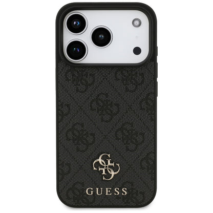 Custodia MagSafe per Apple iPhone 18 Pro / 17 Pro, Guess, 4G Small and Classic Logo, Nera