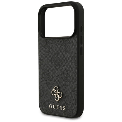 Custodia MagSafe per Apple iPhone 18 Pro / 17 Pro, Guess, 4G Small and Classic Logo, Nera