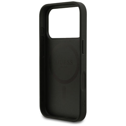 Custodia MagSafe per Apple iPhone 18 Pro / 17 Pro, Guess, 4G Small and Classic Logo, Nera