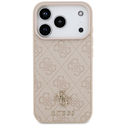 Coque MagSafe pour Apple iPhone 18 Pro / 17 Pro, Guess, 4G Small and Classic, Rose