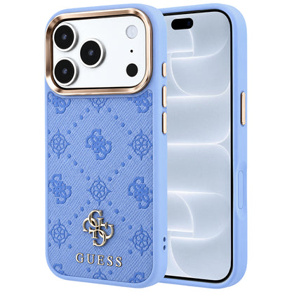 Custodia MagSafe per Apple iPhone 18 Pro / 17 Pro, Guess, Peony 4G Small Logo, Blu