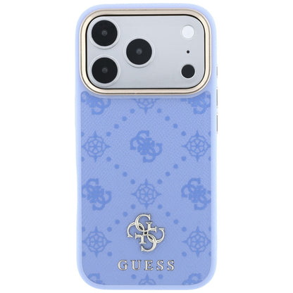 Custodia MagSafe per Apple iPhone 18 Pro / 17 Pro, Guess, Peony 4G Small Logo, Blu