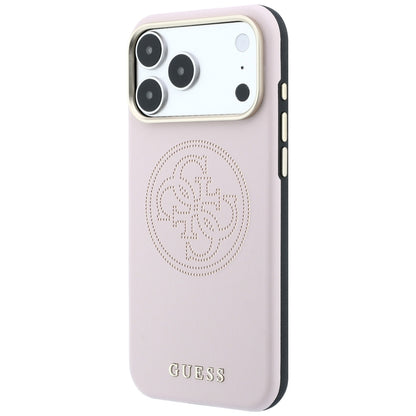 Custodia MagSafe per Apple iPhone 18 Pro / 17 Pro, Guess, Perforata 4G, Rosa