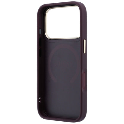 MagSafe Case for Apple iPhone 18 Pro / 17 Pro, Guess, Saffiano Peony Ring, Burgundy