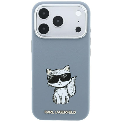 Custodia MagSafe per Apple iPhone 18 Pro / 17 Pro, Karl Lagerfeld, Choupette Sketch, Bleu