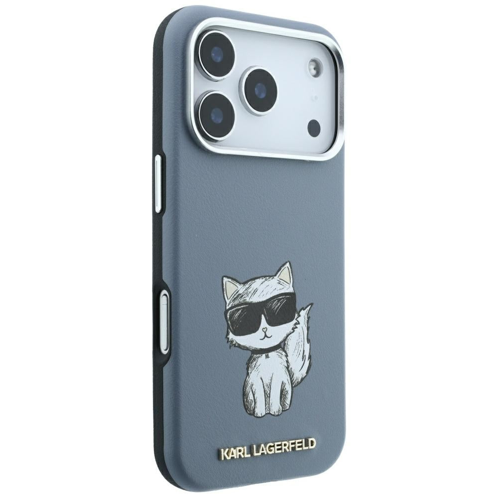 Custodia MagSafe per Apple iPhone 18 Pro / 17 Pro, Karl Lagerfeld, Choupette Sketch, Bleu