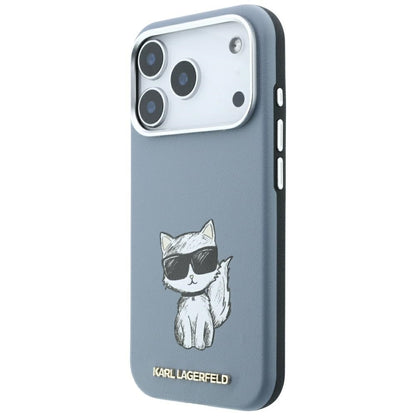 Custodia MagSafe per Apple iPhone 18 Pro / 17 Pro, Karl Lagerfeld, Choupette Sketch, Bleu