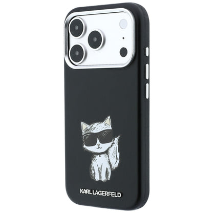 Custodia MagSafe per Apple iPhone 18 Pro / 17 Pro, Karl Lagerfeld, Choupette Sketch, Nera