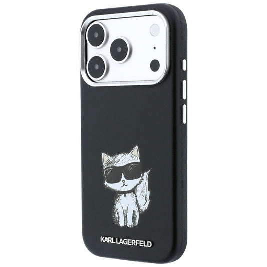Custodia MagSafe per Apple iPhone 18 Pro / 17 Pro, Karl Lagerfeld, Choupette Sketch, Nera