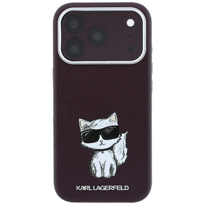 Custodia MagSafe per Apple iPhone 18 Pro / 17 Pro, Karl Lagerfeld, Choupette Sketch, Vinaccia