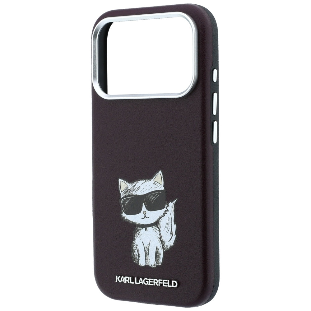 Custodia MagSafe per Apple iPhone 18 Pro / 17 Pro, Karl Lagerfeld, Choupette Sketch, Vinaccia