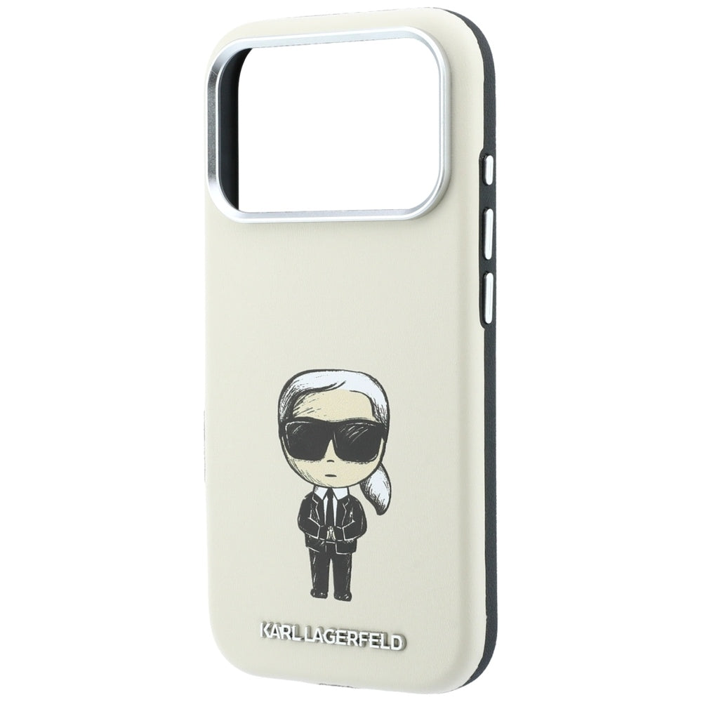 Custodia MagSafe per Apple iPhone 18 Pro / 17 Pro, Karl Lagerfeld, Ikonik Sketch, Beige