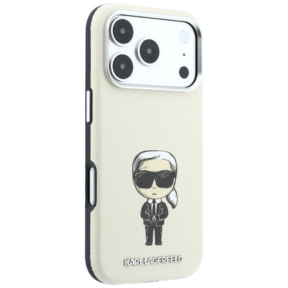 Custodia MagSafe per Apple iPhone 18 Pro / 17 Pro, Karl Lagerfeld, Ikonik Sketch, Beige