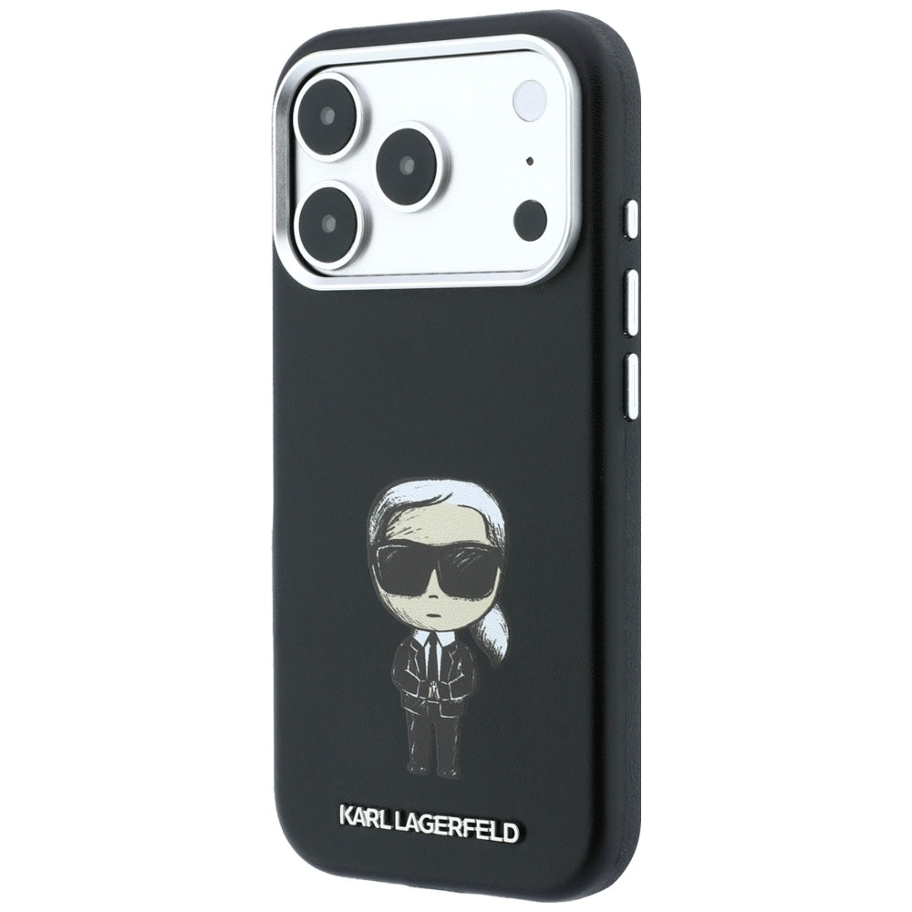 Custodia MagSafe per Apple iPhone 18 Pro / 17 Pro, Karl Lagerfeld, Ikonik Sketch, Nera