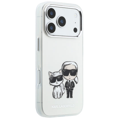 MagSafe-Hülle für Apple iPhone 18 Pro / 17 Pro, Karl Lagerfeld, IML KC Bodies Sketch Print, Beige