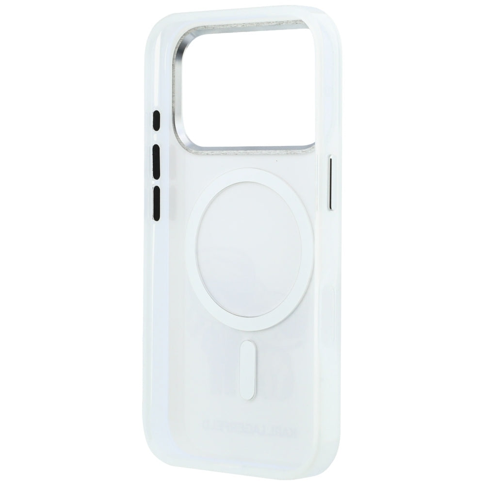 MagSafe-Hülle für Apple iPhone 18 Pro / 17 Pro, Karl Lagerfeld, IML KC Bodies Sketch Print, Beige