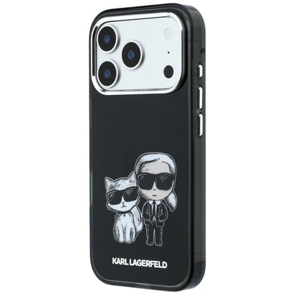 MagSafe-Hülle für Apple iPhone 18 Pro / 17 Pro, Karl Lagerfeld, IML KC Bodies Sketch Print, Schwarz