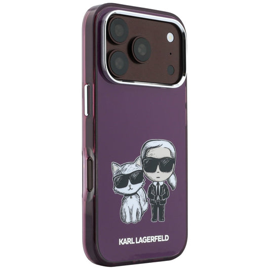 Custodia MagSafe per Apple iPhone 18 Pro / 17 Pro, Karl Lagerfeld, IML KC Bodies Sketch Print, Vinaccia