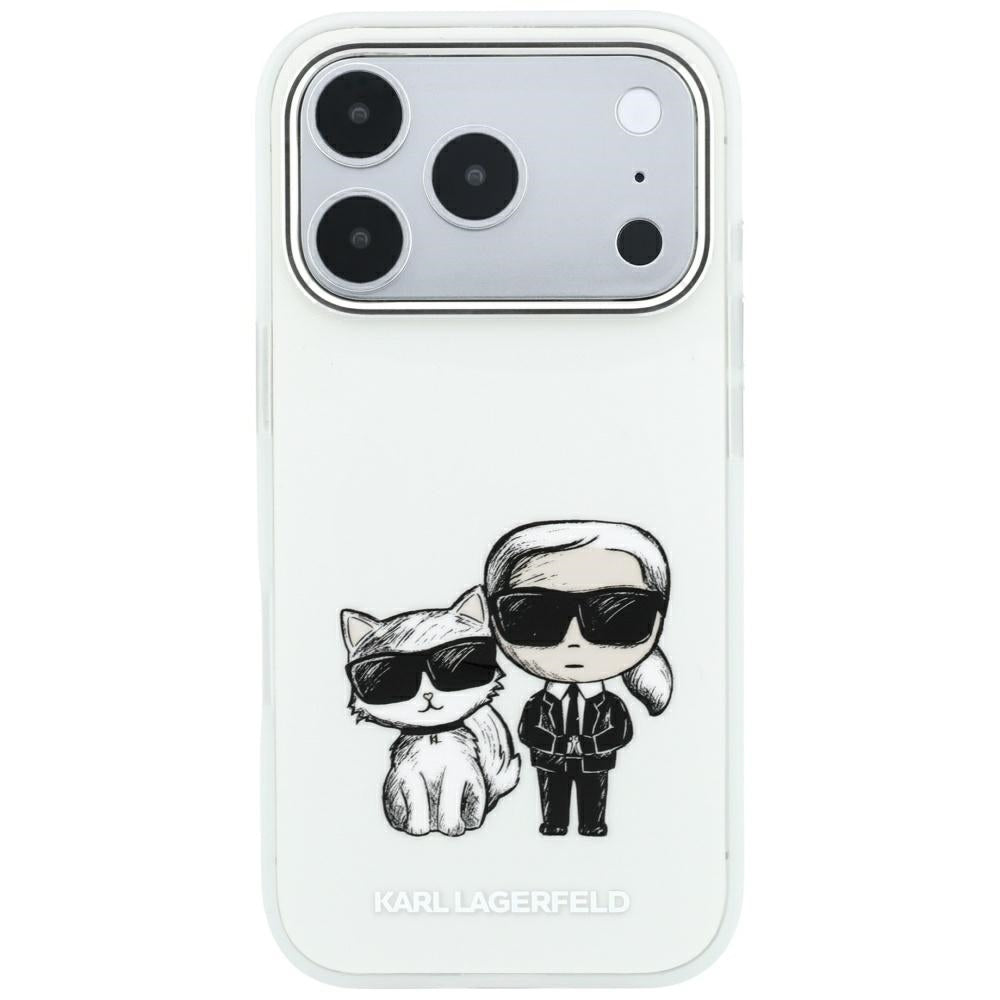 MagSafe-Hülle für Apple iPhone 18 Pro / 17 Pro, Karl Lagerfeld, KC Bodies Sketch, Beige