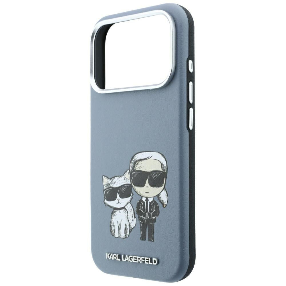 Custodia MagSafe per Apple iPhone 18 Pro / 17 Pro, Karl Lagerfeld, KC Bodies Sketch, Blu
