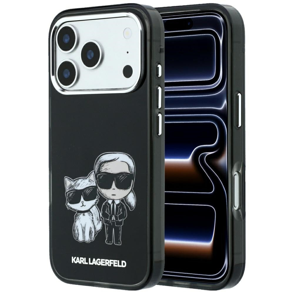 Custodia MagSafe per Apple iPhone 18 Pro / 17 Pro, Karl Lagerfeld, KC Bodies Sketch, Nera